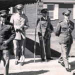 Major Sombra com oficiais americanos em West Point - 1944