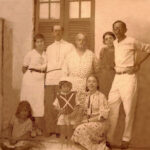 De volta ao Brasil Severino com Beatriz e seus familiares